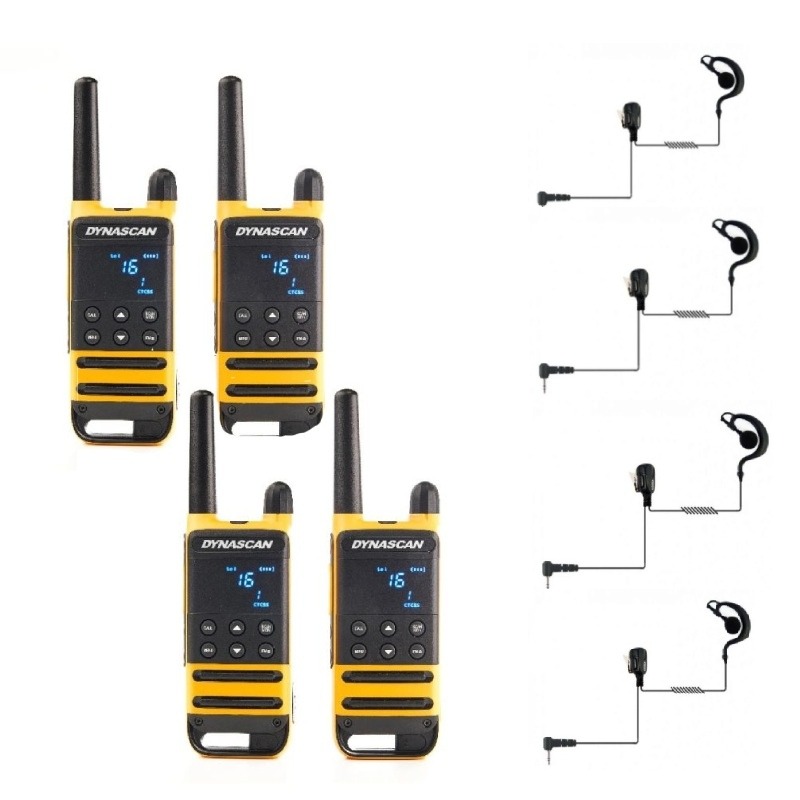 Pack 4 Dynascan P19 + 4 contours d'oreille