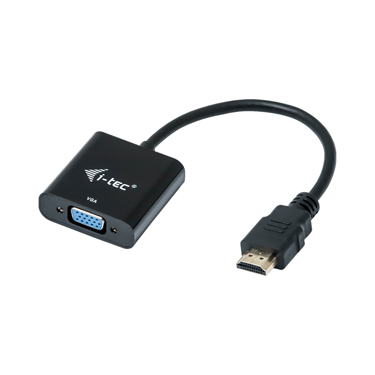 Câble interface noir i-tec HDMI2VGAADA