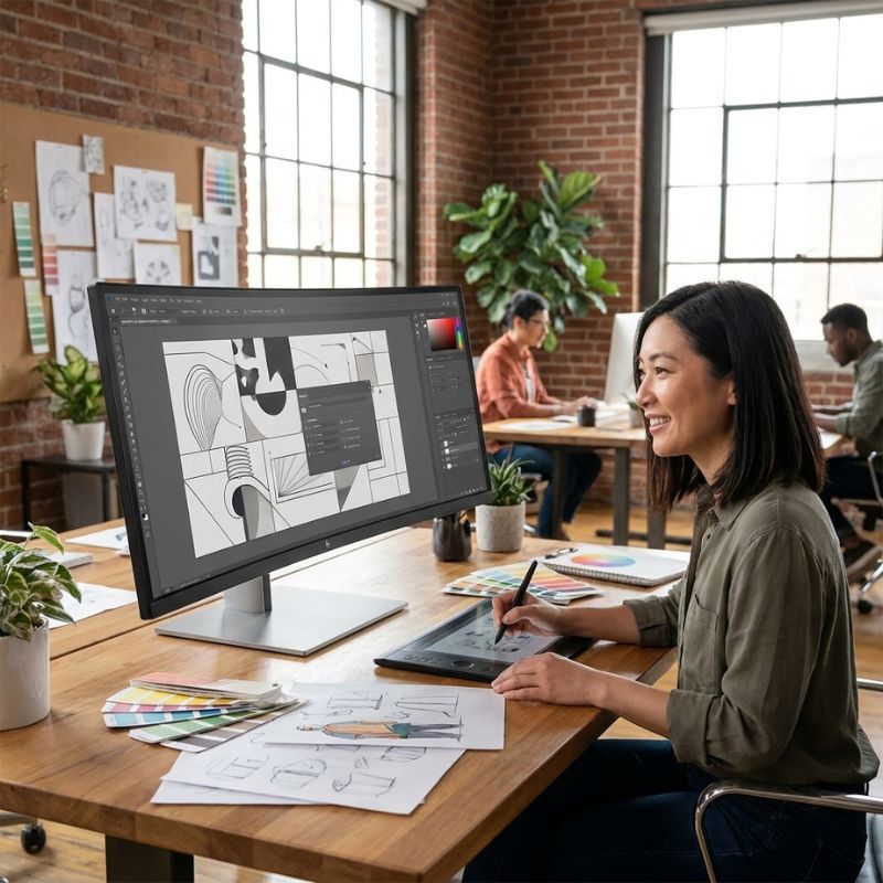HP E45c G5 Écran incurvé DQHD 45''