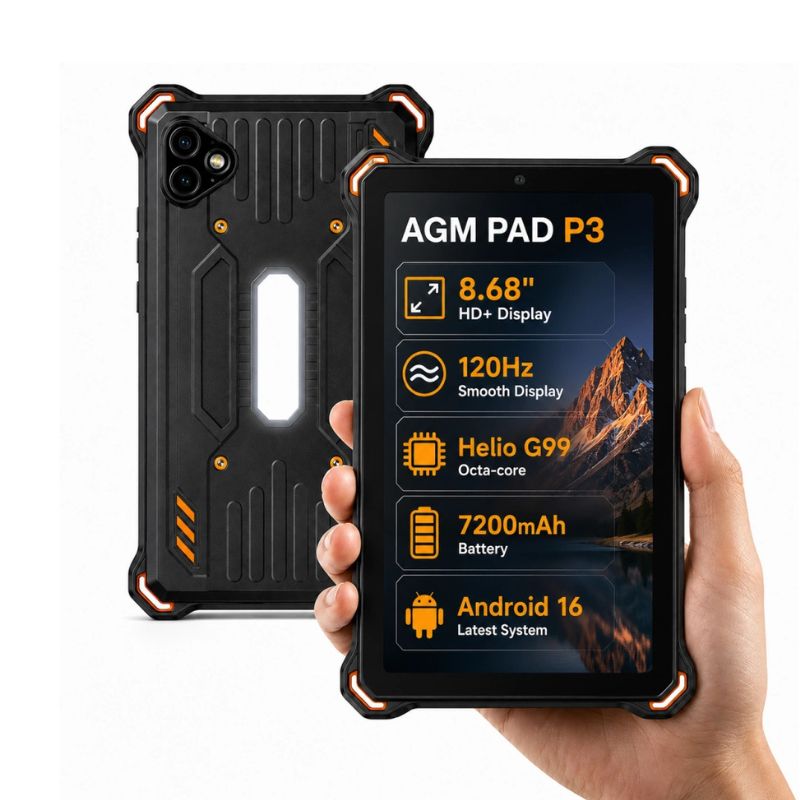 AGM PAD P3 Tablette robuste 4G 8,68''
