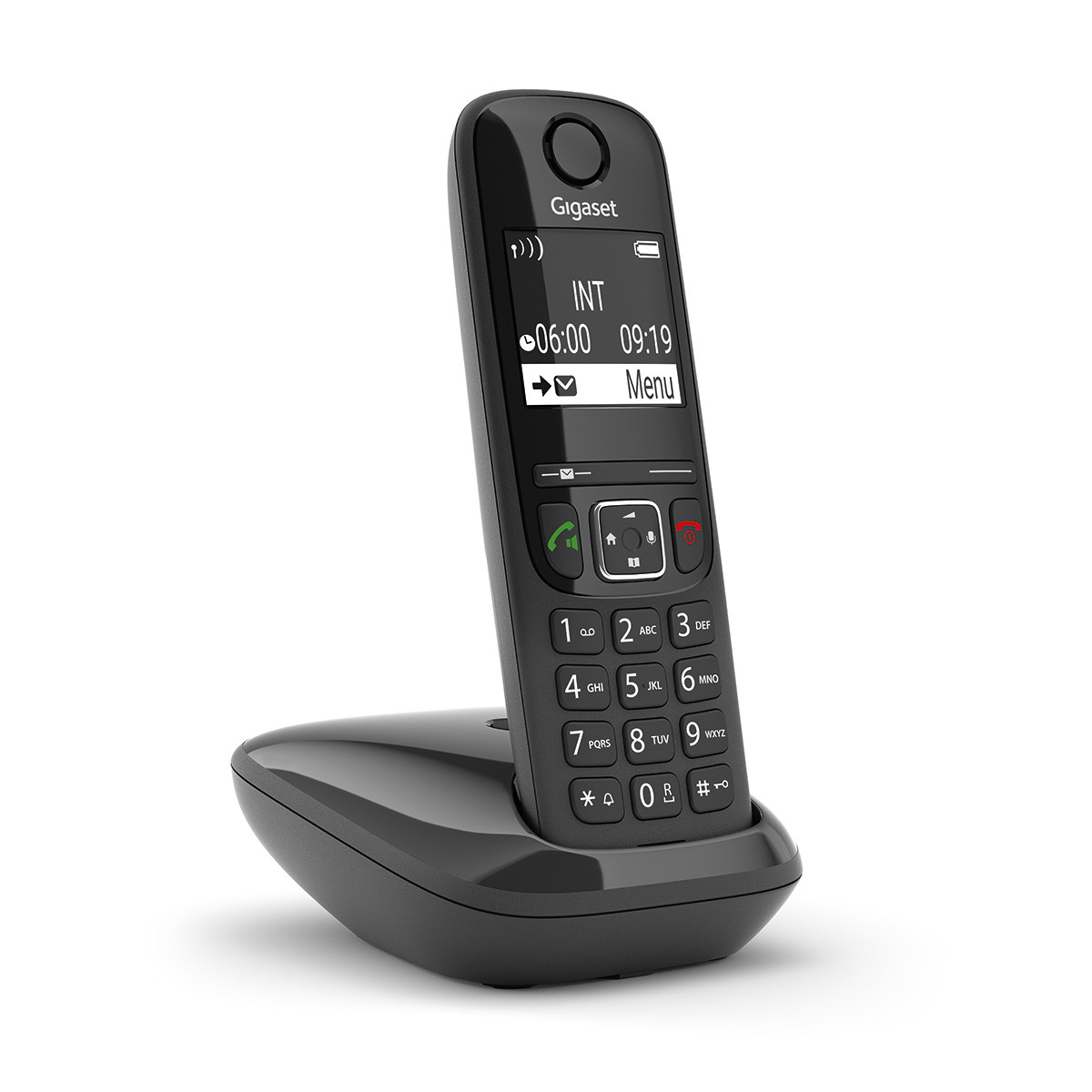 Cleyver - Téléphone AS690 DECT, Sans Fil, Noir Et Casque