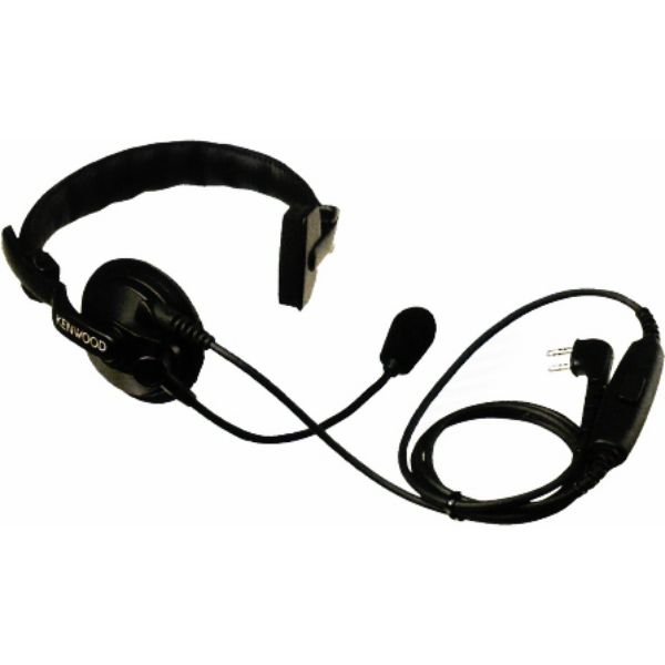 Micro-casque avec fonction PTT pour talkies-walkies Kenwood