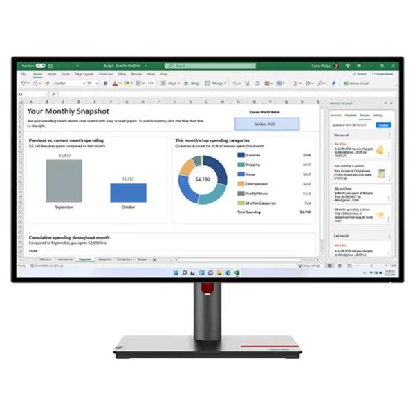 Lenovo ThinkVision P27h USB C QHD Monitor