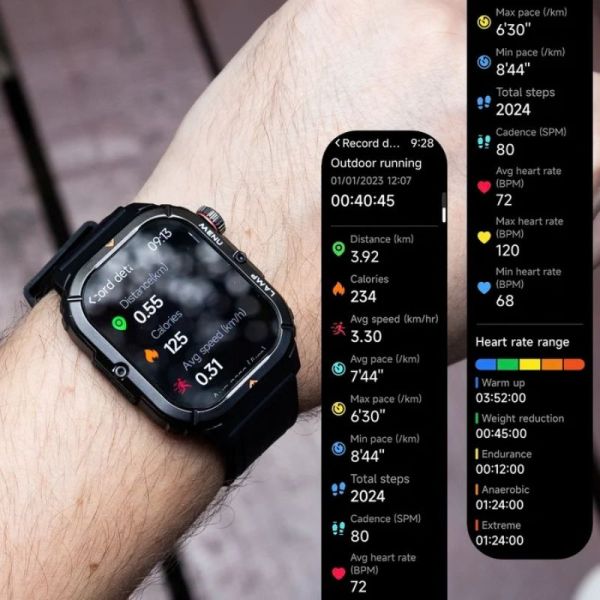 AGM Legion 3 Rugged Smartwatch Sports Tracking