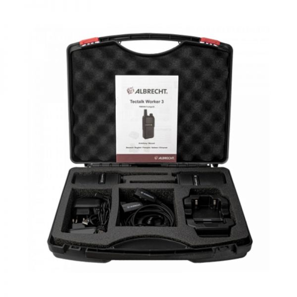 Albrecht Tectalk worker 3 Pack 2 walkies et 2 micro écouteurs 