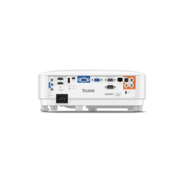 BenQ MX825STH DLP projector rear panel with HDMI and VGA connections