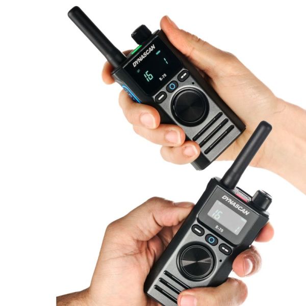 Dynascan R-70 Walkie Talkies in Use