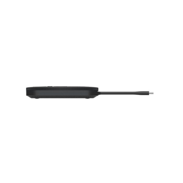 Fanvil CP20 wireless screen sharing device used with a laptop in a meeting room