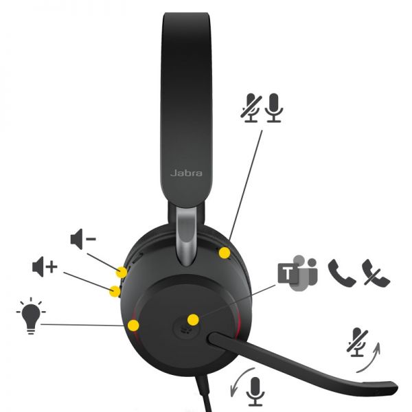 Jabra Evolve2 40 USB-A MS Duo