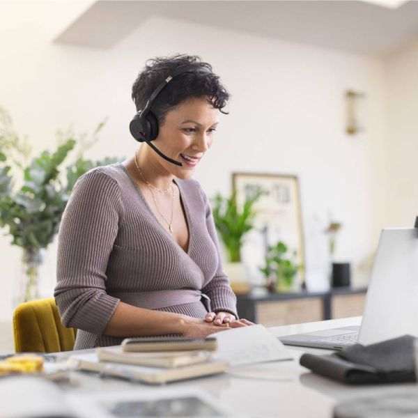 Jabra Evolve2 55 stéréo MS + dongle Link380a Reconditionné