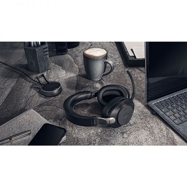 Jabra Evolve2 85 MS Duo Noir USB-C avec base