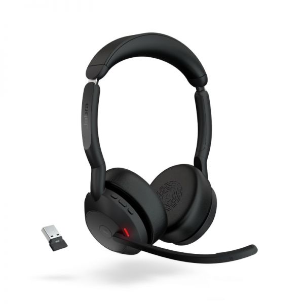 Jabra Evolve2 55 Stéréo MS + Dongle USB-A Link380 & Socle