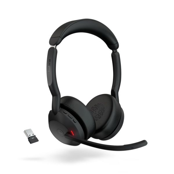Jabra Evolve2 55 stéréo MS + dongle Link380a Reconditionné