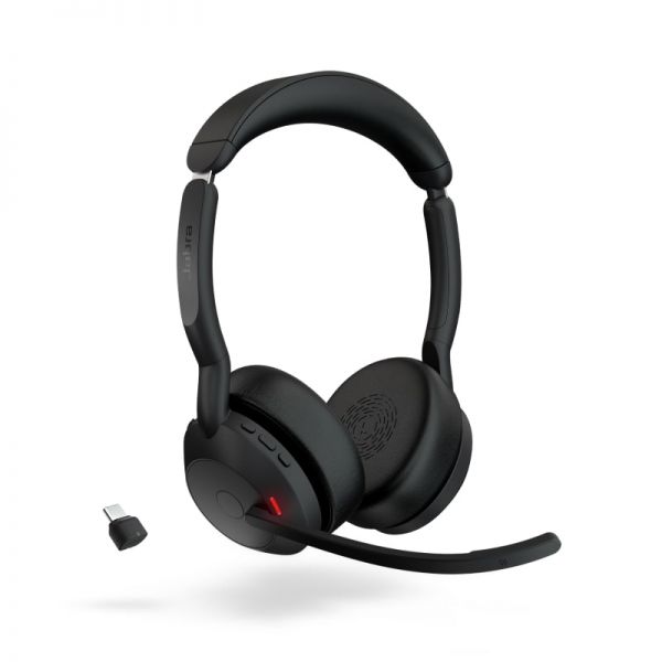 Jabra Evolve2 55 Stéréo UC + Dongle USB-C Link380 & Socle