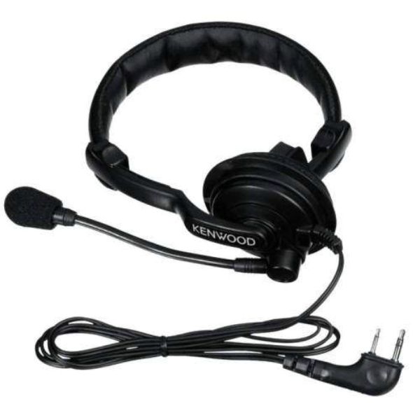 Micro-casque avec fonction PTT pour talkies-walkies Kenwood