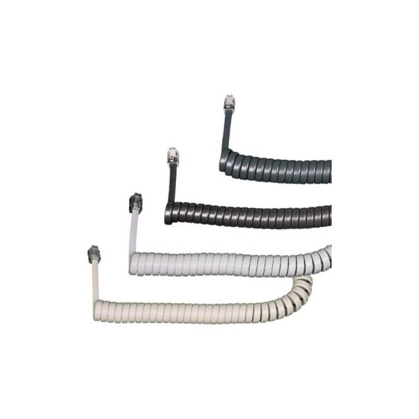 Cordon téléphonique gris graphite 5 mètres 