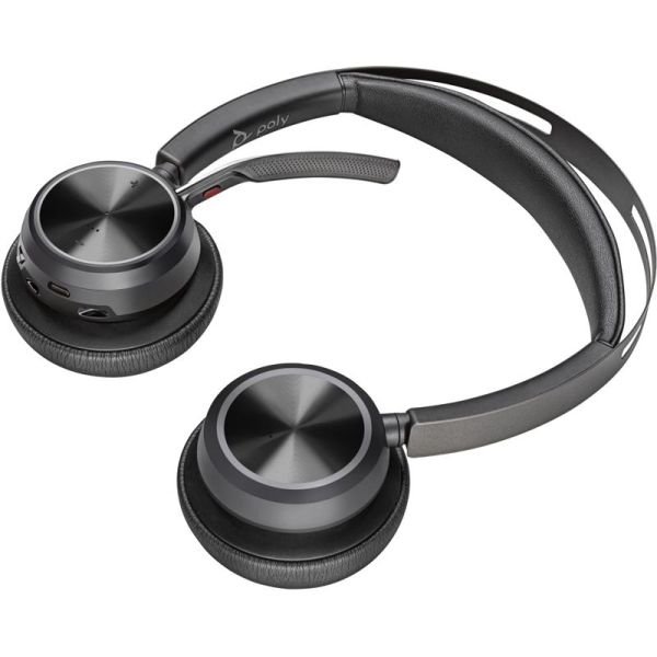 Poly Voyager Focus 2 USB-C-C + adaptateur USB-C/A + base