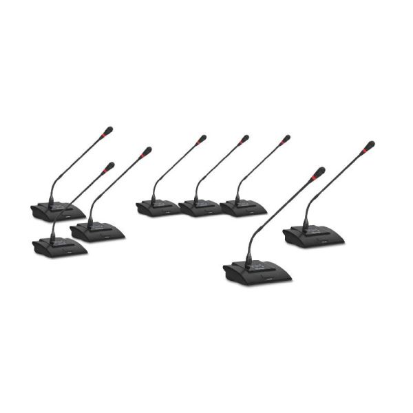 Rondson Récepteur UHF BE-20CONF avec 8 micros sans fil (520.1 - 546.5 MHz)