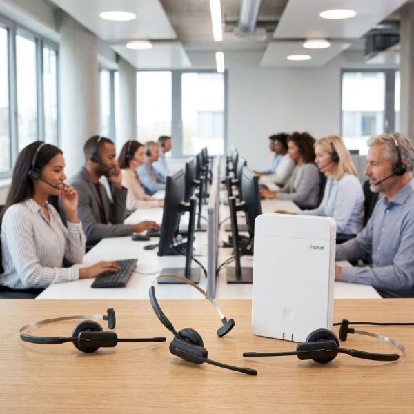 Gigaset CH21D PRO x3 with Gigaset N870 IP PRO DECT system