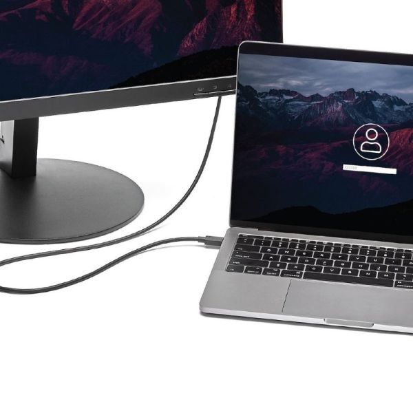 StarTech USB C to DisplayPort in Use