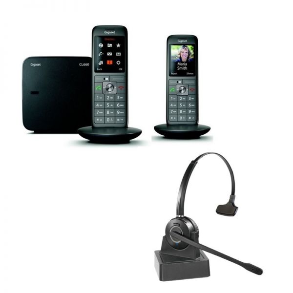 Pack Gigaset CL660 Duo + Casque sans fil
