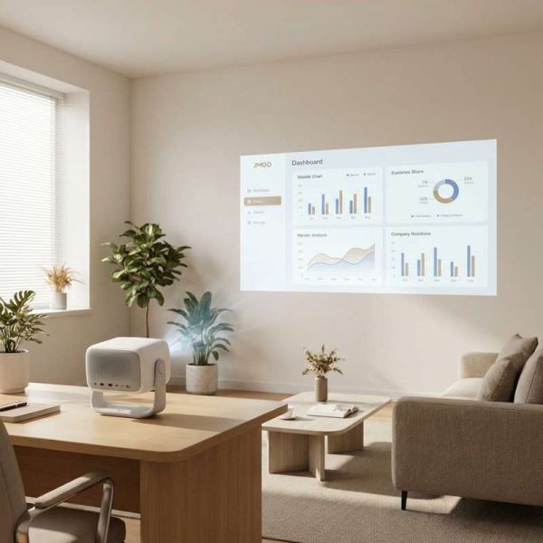 JMGO N1S Nano projector in professional meeting room