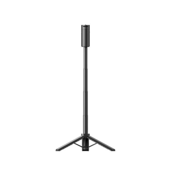 JMGO Picoplay+ portable projector with tripod setup