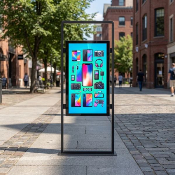 Kimex totem vidéo outdoor 55'' 3000cd