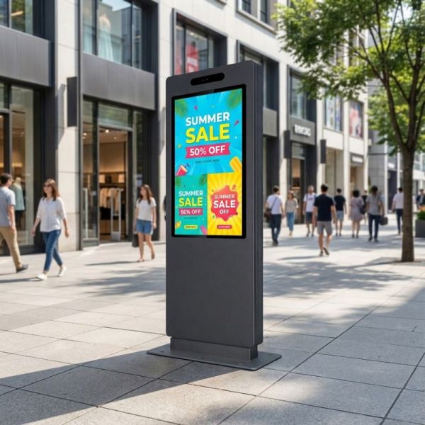 Kimex totem vidéo outdoor 55'' 3500cd