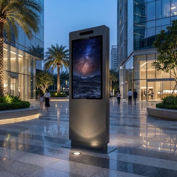 Kimex totem vidéo outdoor tactile 55''