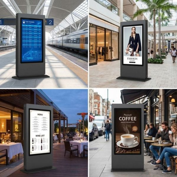 Kimex totem vidéo outdoor 65'' 5000cd