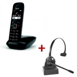 Gigaset AS690 DECT + Casque Duo