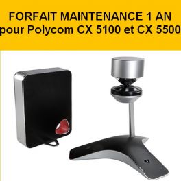 Forfait maintenance 1 an Polycom CX 5100 et 5500