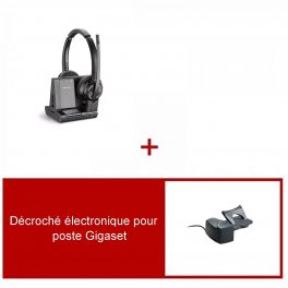 Pack casque Plantronics Savi 8220 UC Duo pour Gigaset