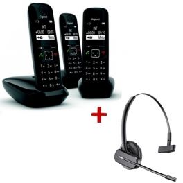 Gigaset AS690 DECT Trio + Plantronics C565