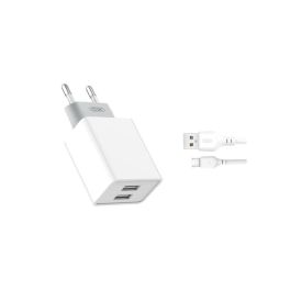 Chargeur Secteur Double USB 2,4 A