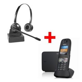 Pack téléphone sans fil Gigaset AS690 et casque sans fil Plantronics C565  sur