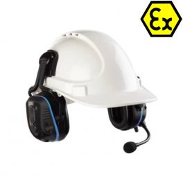 ECOM SM1P ATEX avec casque de chantier