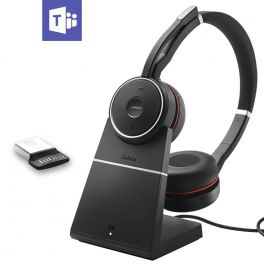 Jabra Evolve 75 USB MS Duo + Support (