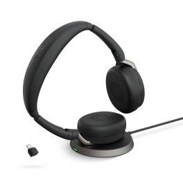 Jabra Evolve2 65 Flex UC Stéréo USB-C + Socle