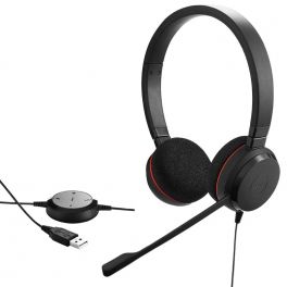 Casque stéréo USB avec microphone - Noir - Haute Qualité