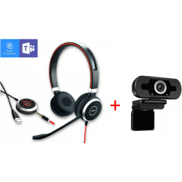 Jabra Evolve 40 Duo + Webcam