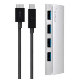 Hub 4 ports USB 3.0 + Câble USB-C Belkin