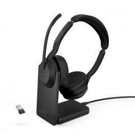 Jabra Evolve2 55 Stéréo MS + Dongle USB-A Link380 & Socle