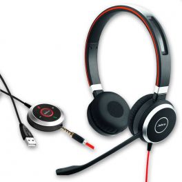 WE Casque micro filaire JK+USB pivotant arceau réglable jack 3.5