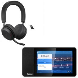 Pack Lenovo ThinkSmart View Zoom + Jabra Evolve2 75 USB-A 