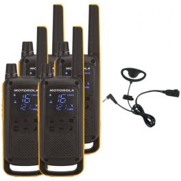 Pack de 4 Motorola Talkabout T82 Extreme + Kit Earloop