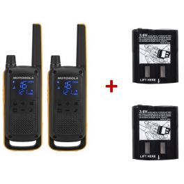 Pack de 2 Motorola Talkabout T82 Extreme + batteries supplémentaires Haute Capacité