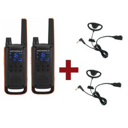 Motorola Talkabout T82 + Kit Earloop x 2