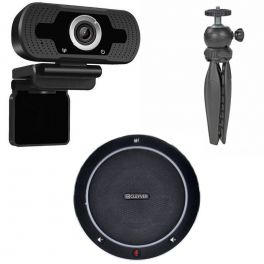 Cleyver Webcam USB + Speaker CC30 + Trépied 